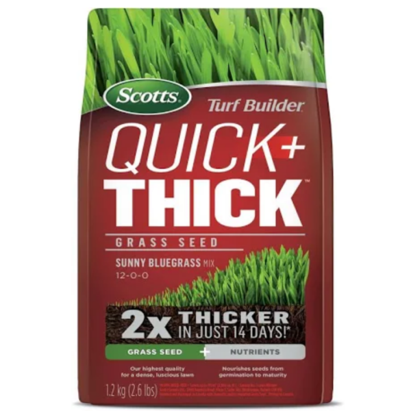 Scotts Turf Builder Quick + Thick Grass Seed Sunny Bluegrass