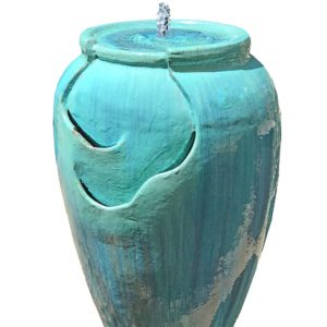 Ceramic Fountain Turq