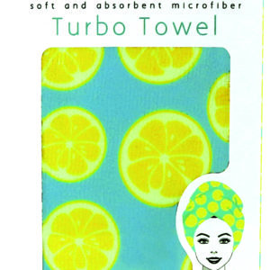 Lemon Lavender Turbo Towel lemons