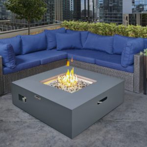 Paramount Square Concrete Look Fire Table 12