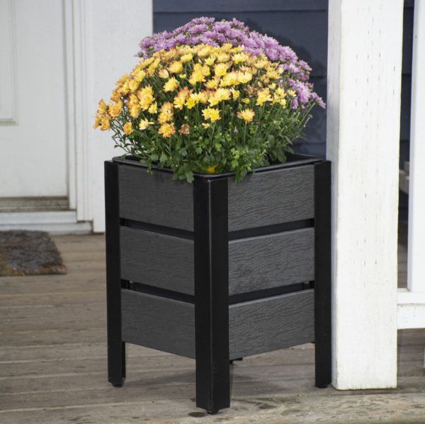 Square Polywood Planters with Metal Frame 2 Pack 7