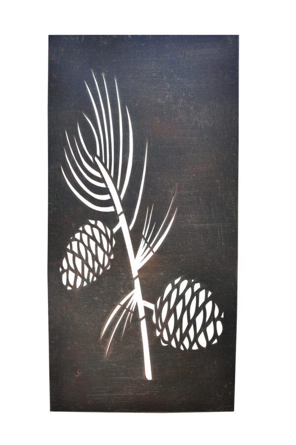 Decorative Metal Wall Art- Pine Cones
