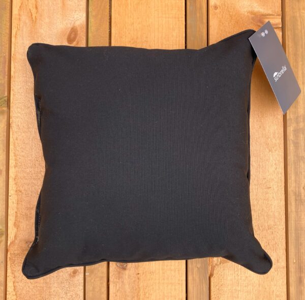 Sunbrella Outdoor Toss Pillow Canvas Black TERRA Greenhouses
